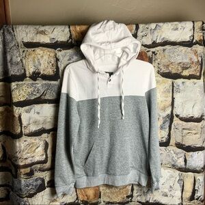 Dikotomy-Co. Gray & White Hoodie Men S